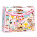 Plástico diy frutas bolo de aniversário brinquedo crianças cozinha play set